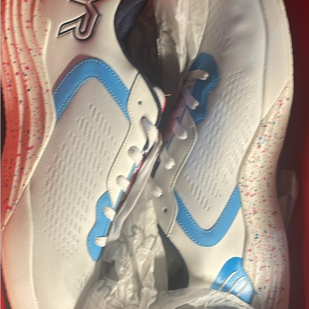 TYR White and Blue Athletic Shoes for Performance